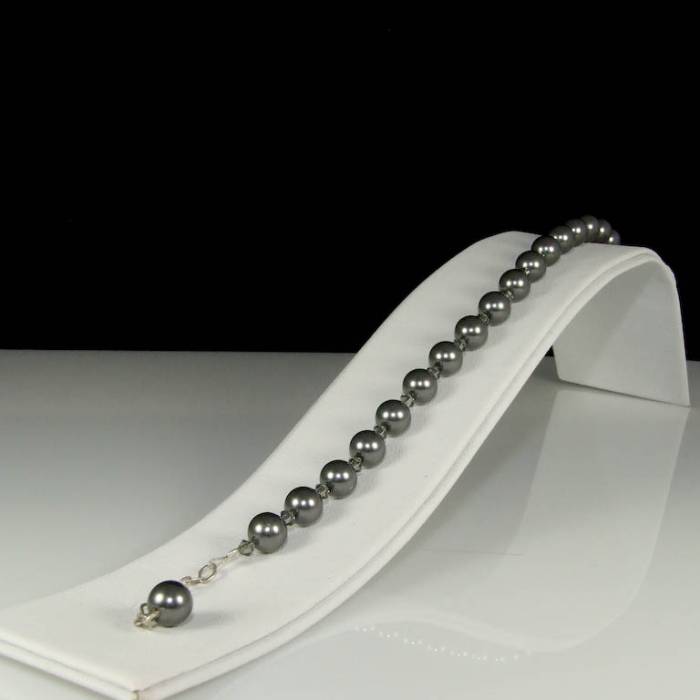 Bratara argint cristale perle swarovski classic grande